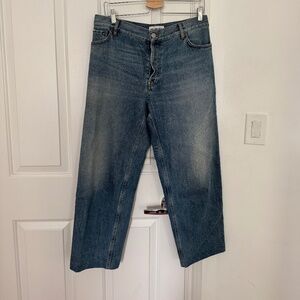 Balenciaga cropped wide-leg jeans